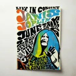 Janis Joplin – Live In Concert Aerodrome Fine Art Concert Poster