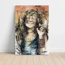 Janis Joplin – Painted Portrait Fine Art Music Poster