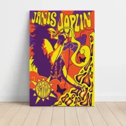 Janis Joplin – Psychedelic Pearl Fine Art Music Poster