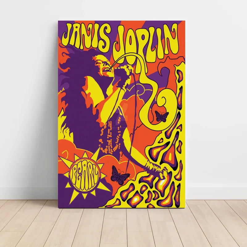 Janis Joplin – Psychedelic Pearl Fine Art Music Poster