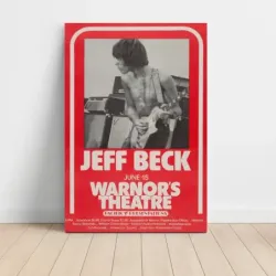 Jeff Beck – Warnor's Theatre Fine Art Concert Poster