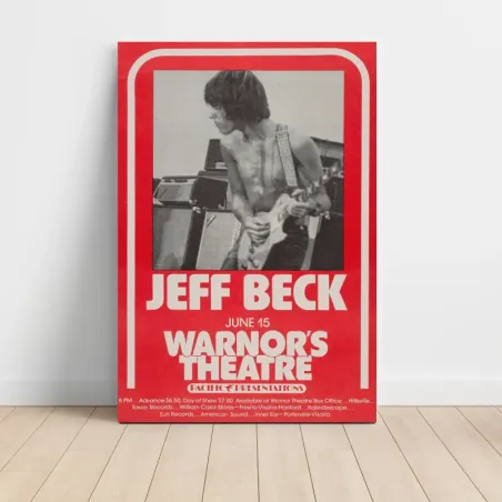 Jeff Beck – Warnor's Theatre Fine Art Concert Poster