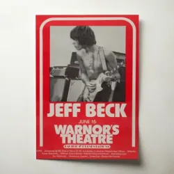 Jeff Beck – Warnor's Theatre Fine Art Concert Poster