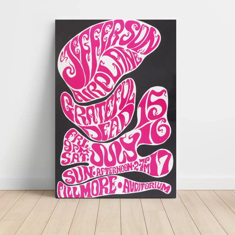 Jefferson Airplane and Grateful Dead – Fillmore Auditorium Fine Art Concert Poster