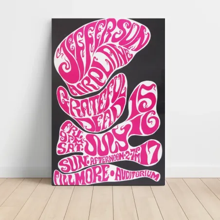 Jefferson Airplane and Grateful Dead – Fillmore Auditorium Fine Art Concert Poster