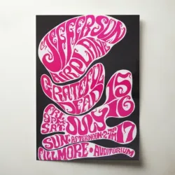 Jefferson Airplane and Grateful Dead – Fillmore Auditorium Fine Art Concert Poster