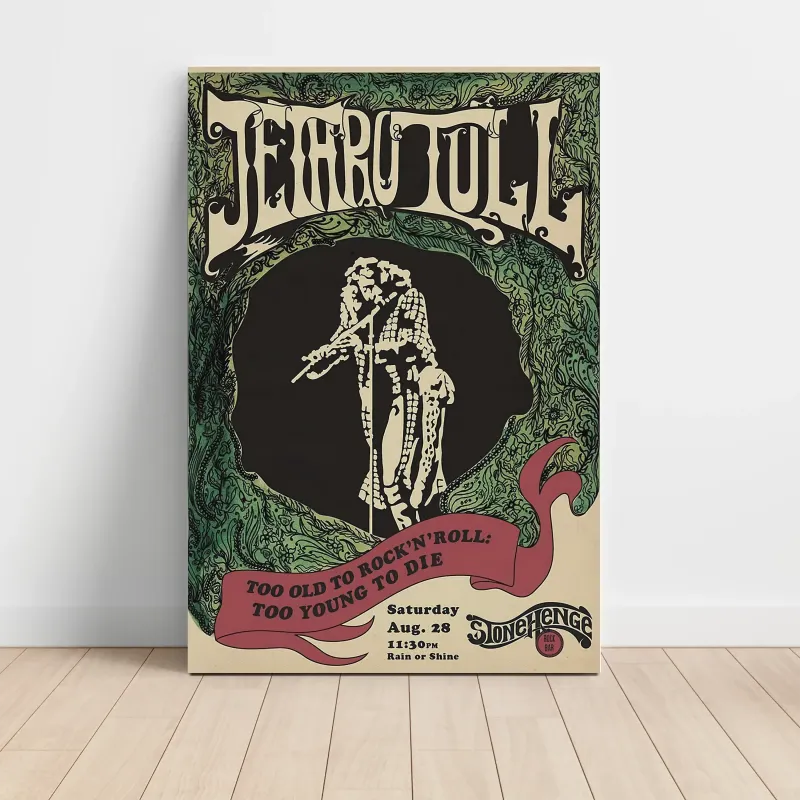 Jethro Tull – Too Old To Rock 'N' Roll Stonehenge Fine Art Concert Poster