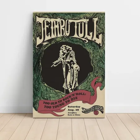 Jethro Tull – Too Old To Rock 'N' Roll Stonehenge Fine Art Concert Poster