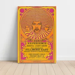 Jimi Hendrix Experience – Fillmore East Fine Art Concert Poster