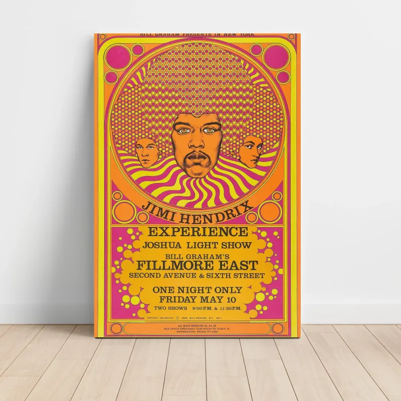 Jimi Hendrix Experience – Fillmore East Fine Art Concert Poster