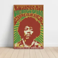 Jimi Hendrix Experience – Sporthalle Köln 1969 Fine Art Concert Poster