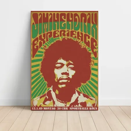 Jimi Hendrix Experience – Sporthalle Köln 1969 Fine Art Concert Poster