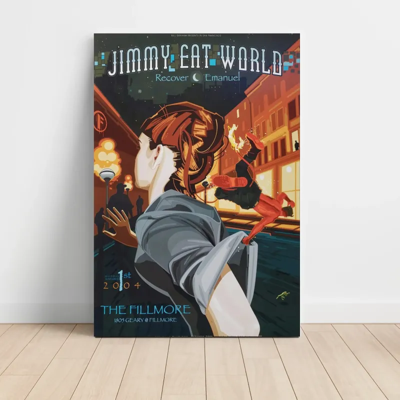 Jimmy Eat World – The Fillmore 2004 Fine Art Concert Poster