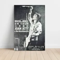 Joan Jett and The Blackhearts – San Jose Civic 1982 Fine Art Concert Poster
