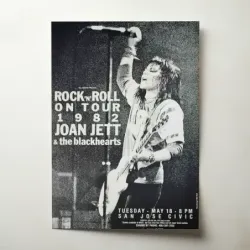 Joan Jett and The Blackhearts – San Jose Civic 1982 Fine Art Concert Poster