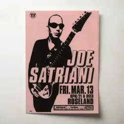 Joe Satriani – Roseland Fine Art Concert Poster