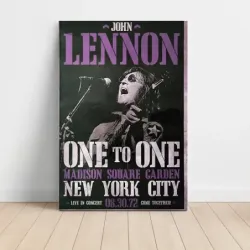 John Lennon – One To One Madison Square Garden 1972 Fine Art Concert Poster