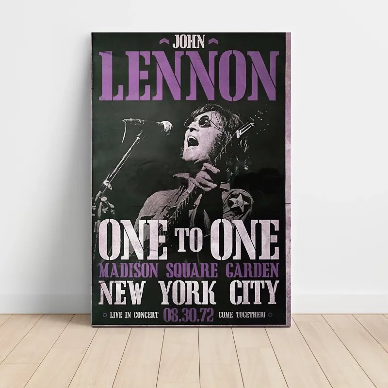 John Lennon – One To One Madison Square Garden 1972 Fine Art Concert Poster
