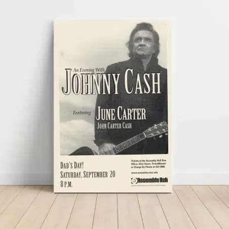 Johnny Cash and June Carter – Assembly Hall Fine Art Concert Poster