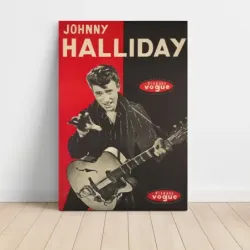 Johnny Hallyday – Disques Vogue Fine Art Music Poster