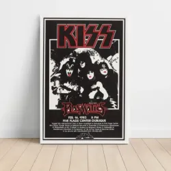 Kiss and Plasmatics – Five Flags Center Dubuque 1983 Fine Art Concert Poster