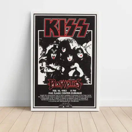 Kiss and Plasmatics – Five Flags Center Dubuque 1983 Fine Art Concert Poster