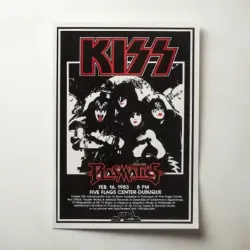 Kiss and Plasmatics – Five Flags Center Dubuque 1983 Fine Art Concert Poster