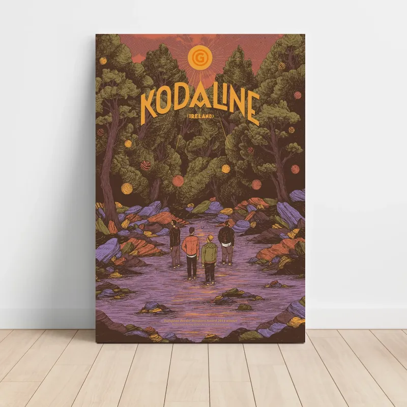 Kodaline – Forest Illustration Fine Art Music Poster