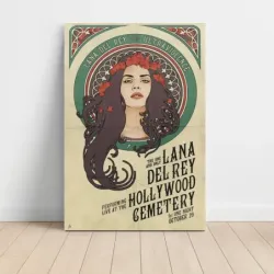 Lana Del Rey – Ultraviolence Hollywood Cemetery Fine Art Concert Poster