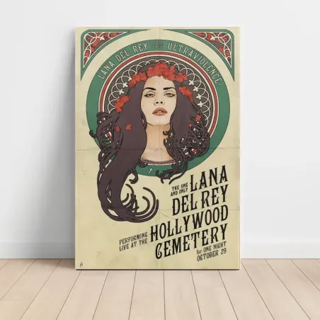 Lana Del Rey – Ultraviolence Hollywood Cemetery Fine Art Concert Poster