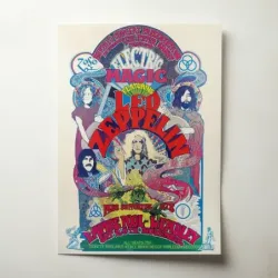 Led Zeppelin – Electric Magic Empire Pool Wembley Fine Art Concert Poster
