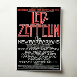 Led Zeppelin – Knebworth Park 1979 Fine Art Concert Poster