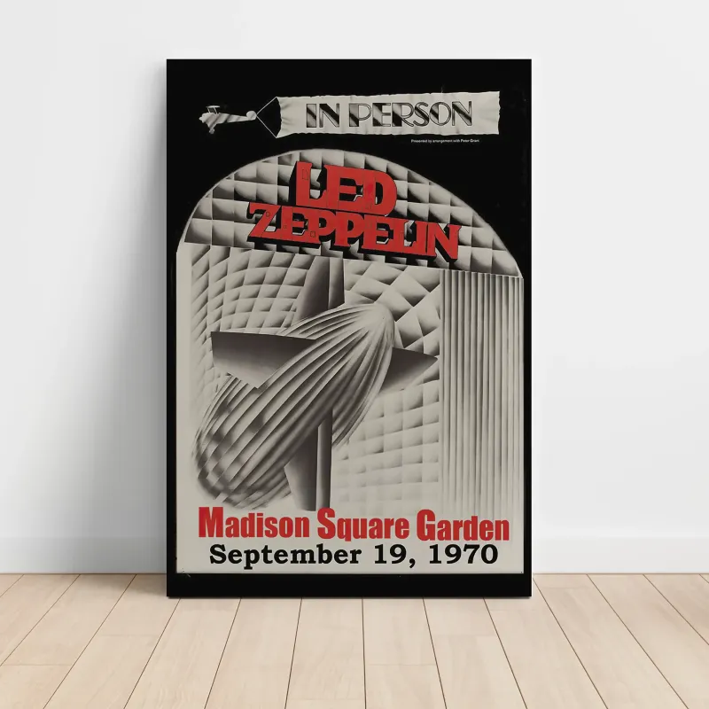 Led Zeppelin – Madison Square Garden 1970 Fine Art Concert Poster