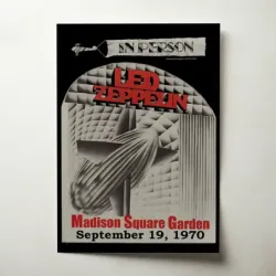 Led Zeppelin – Madison Square Garden 1970 Fine Art Concert Poster