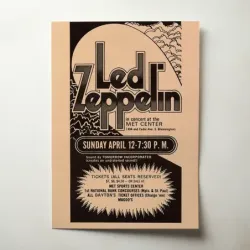 Led Zeppelin – Met Center Bloomington Fine Art Concert Poster