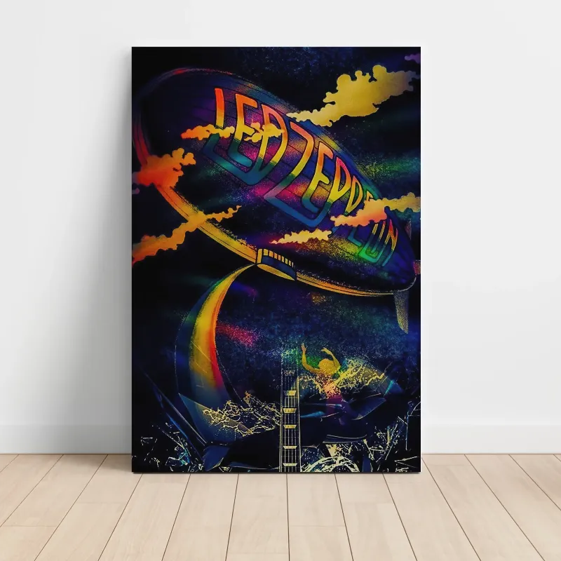 Led Zeppelin – Rainbow Zeppelin Fine Art Music Poster