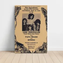 Led Zeppelin – The Agrodome Vancouver 1969 Fine Art Concert Poster
