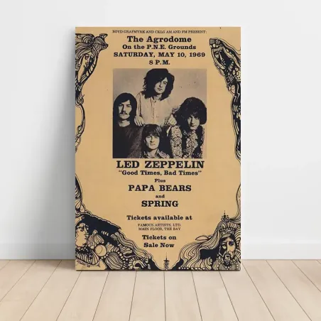 Led Zeppelin – The Agrodome Vancouver 1969 Fine Art Concert Poster