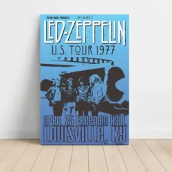 Led Zeppelin – US Tour 1977 Freedom Hall Louisville Fine Art Concert Poster