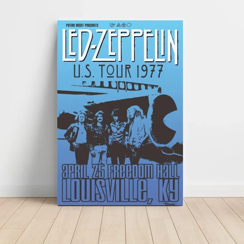Led Zeppelin – US Tour 1977 Freedom Hall Louisville Fine Art Concert Poster