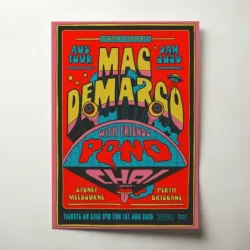 Mac DeMarco – Australian Tour 2020 Fine Art Concert Poster
