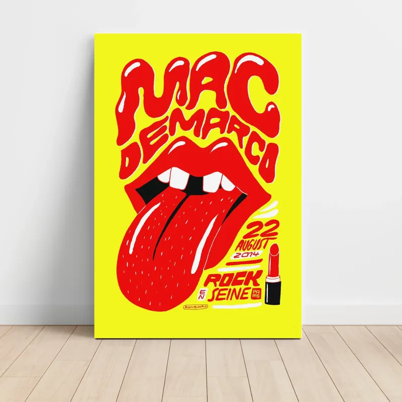 Mac DeMarco – Rock En Seine Paris 2014 Fine Art Concert Poster