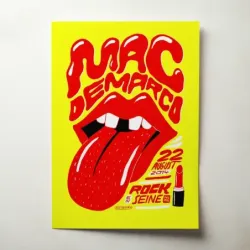 Mac DeMarco – Rock En Seine Paris 2014 Fine Art Concert Poster