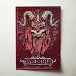 Mastodon – ACL Live Austin 2017 Fine Art Concert Poster