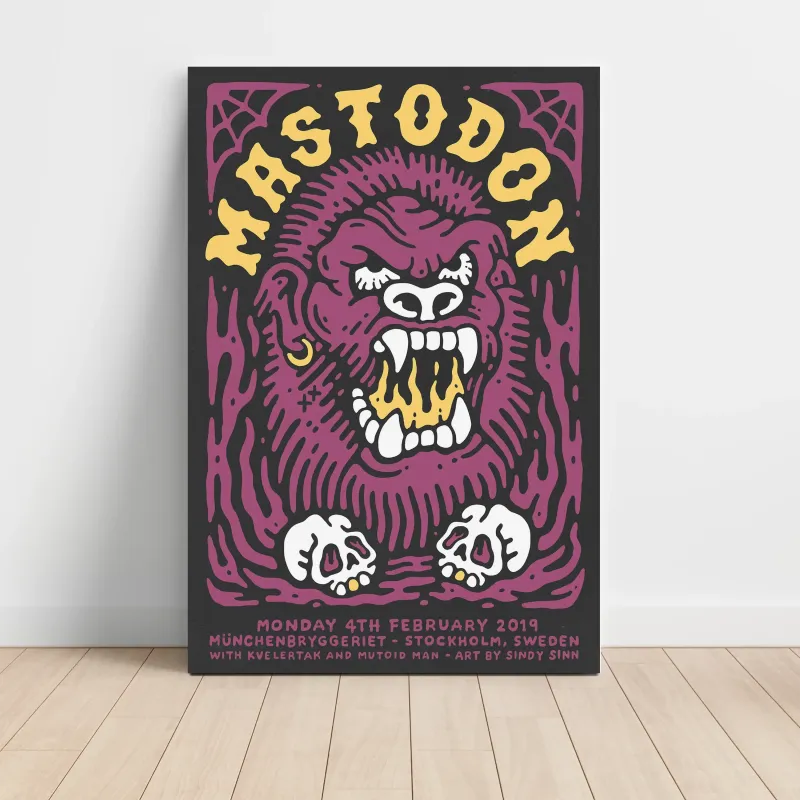 Mastodon – Münchenbryggeriet Stockholm 2019 Fine Art Concert Poster