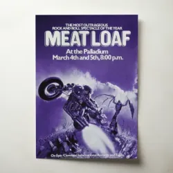 Meat Loaf – At The Palladium Fine Art Concert Poster