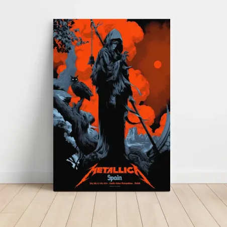 Metallica – Estadio Metropolitano Madrid 2024 Fine Art Concert Poster