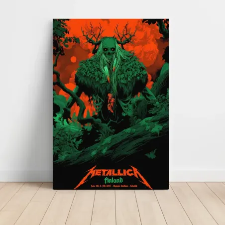 Metallica – Olympic Stadium Helsinki 2024 Fine Art Concert Poster