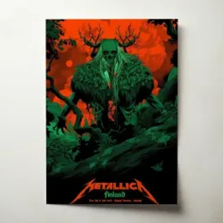 Metallica – Olympic Stadium Helsinki 2024 Fine Art Concert Poster