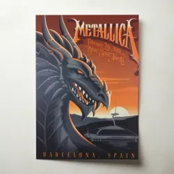 Metallica – Palau Sant Jordi Barcelona 2018 Fine Art Concert Poster